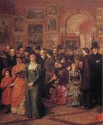 William Powell Frith The Private View of the Royal Academy France oil painting artist